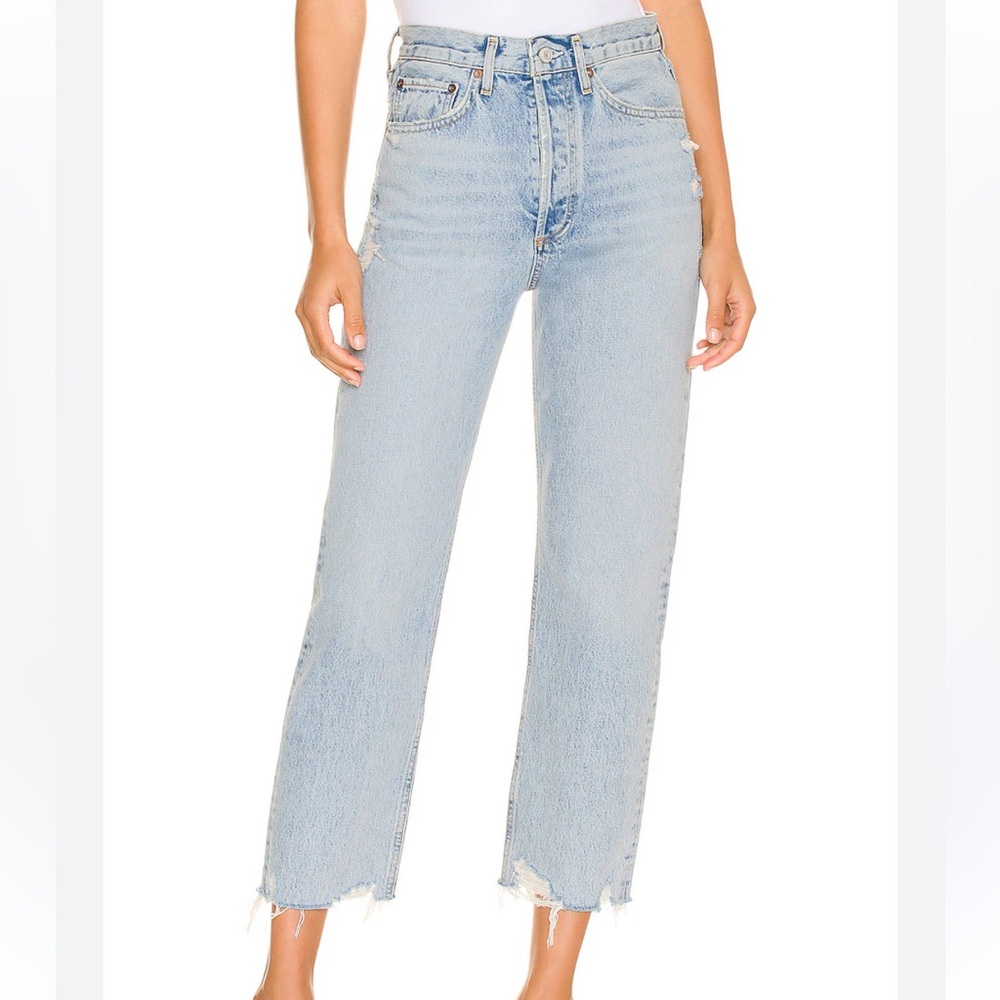 Agolde Light Blue Crop Jeans